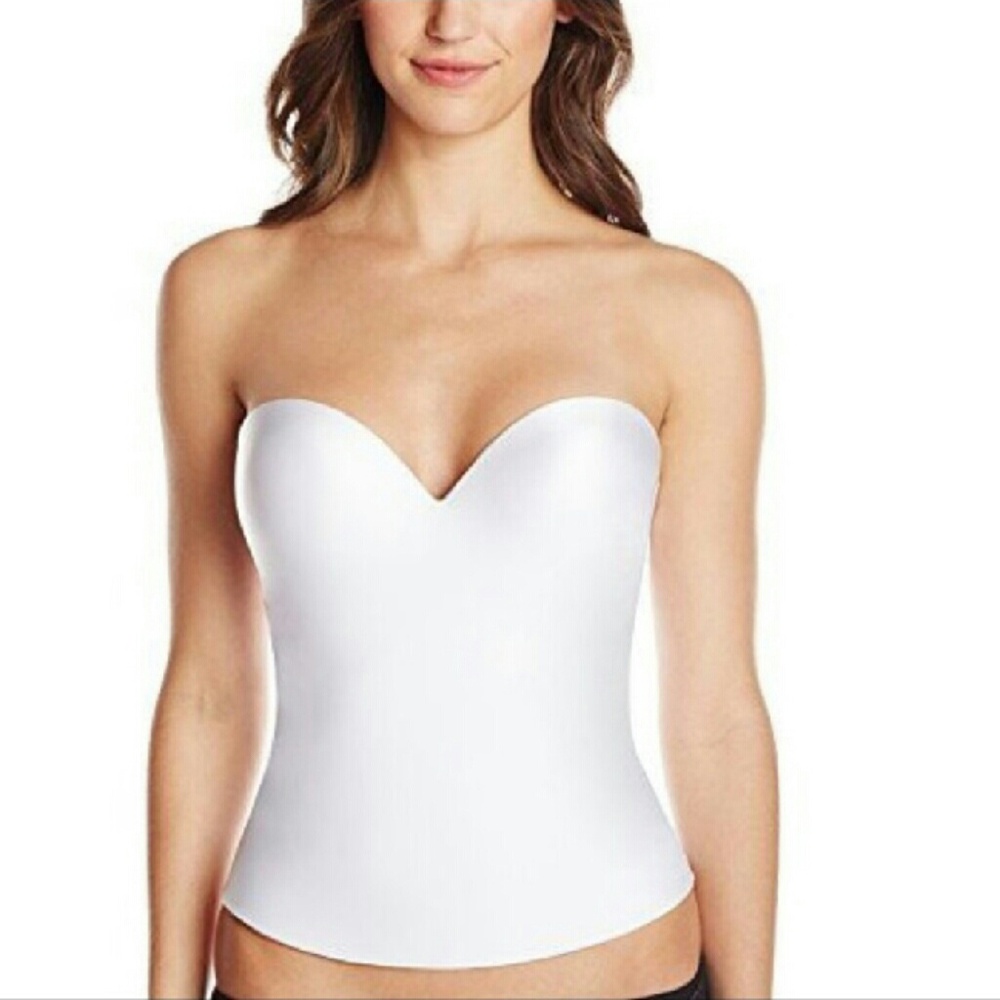 White felina 34DD bra bustier corset